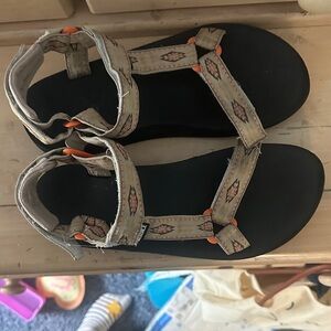 Merrell Kids Sandals with Patterned Tan Straps